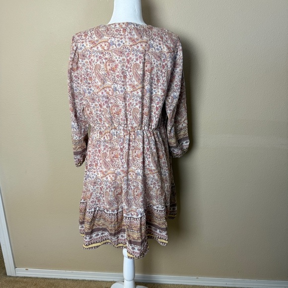 Frye and Co Long Sleeve Boho Dress- Size XL - Picture 6 of 10